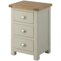 Portland Stone Grey Painted Bedside Cabinet