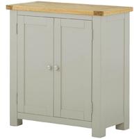 portland stone grey painted cabinet 2 door