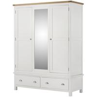 Portland White Wardrobe - Triple