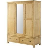 portland oak wardrobe triple