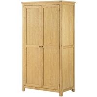 portland oak wardrobe 2 door