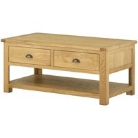 Portland Oak Coffee Table with Drawer