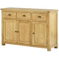 Portland Oak Sideboard - 3 Door