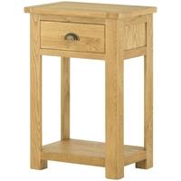 Portland Oak Console Table - 1 Drawer