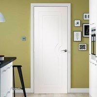 Potenza White Flush Fire Door 30 Minute Fire Rated - Aluminium Inlay - Prefinished