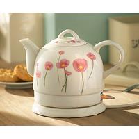 poppy ceramic kettle