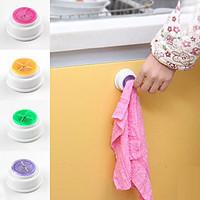 Poke N Pull Self Adhesive Easy Install Towel Holder (Random Color)