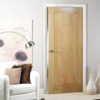 Porto Oak Veneer 1 Panel Door with Lacquered Varnish Finish