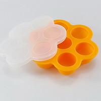 Portable Ice Lattice Ice Box Mini 7 Cell Flowers Covered With Food Box Polyester Non-toxic Ice Mold Easy Mold