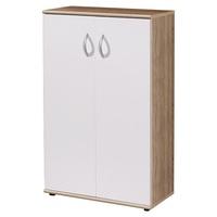 Power Wooden Home Office Filing Cabinet In Sonoma Oak And White