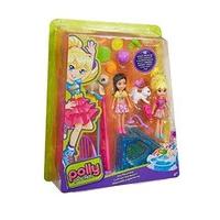 polly pocket pet play time 2 dolls dhy68