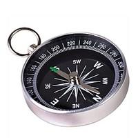 portable metal compass with keychainlarge silver