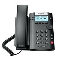 Polycom 2 Line SIP Corded Phone with HD Sound and 2 Ethernet Ports - Black