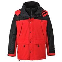 Portwest S532RERXL Orkney 3-in-1 Breathable Jacket, Regular, Size X-Large, Red/Black