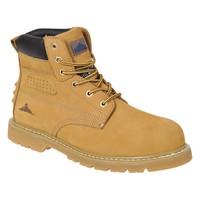 Portwest FW35HOR48 Steelite Welted Plus Safety Boot, SBP HRO, Regular, Size: 48, Honey