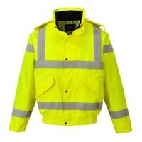 Portwest RT62YERXL Series RT62 Hi-Vis Breathable Bomber Jacket, Regular, Size: X-Large, Yellow