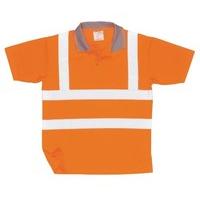 portwest hi viz hi visibility orange polo shirt small 4xl small