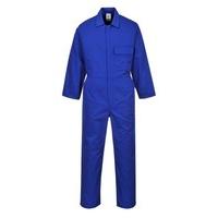 Portwest 2802RBRXL Standard Coverall, Regular, Size: X-Large, Royal Blue