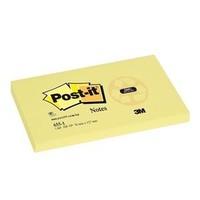 Post-it Recycled Notes - Canary Yellow - 12 Pads Per Pack - 100 Sheets Per Pad - 76 mm x 127 mm