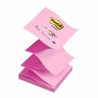 Post-it Z Notes - Neon and Pastel Pink - 12 Pads Per Pack - 100 Sheets Per Pad - 76 mm x 76 mm