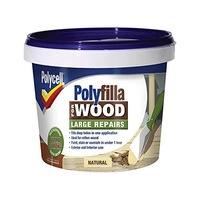 Polycell 5207194 Polyfilla 2 Part Wood Filler, 750 g, Natural (Pack of 2)