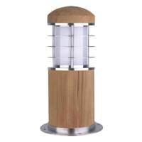 Poole Mini Pillar Light Teak Wood - IP55