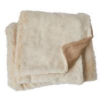 Polar White Faux Fur Throw, Acrylic