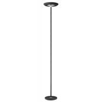Powerful and Dimmable Modern Black and Chrome Floor Lamp Uplighter