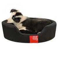 Poi Dog® Oval Dog Bed Black SMALL