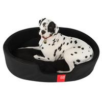 Poi Dog® Oval Dog Bed Black LARGE