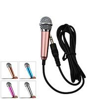 Portable Mobile Phone Mini Karaoke Microphones KTV Singing Music Chat Stereo Condenser Mic For Laptop PC Smartphone Android iphone
