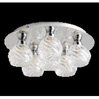 Portora Chunky Glass Flush Light