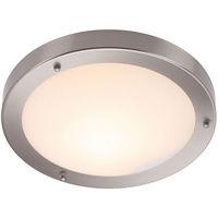 Portico 60W ES GLS IP44 Large Brushed Chrome - 32503