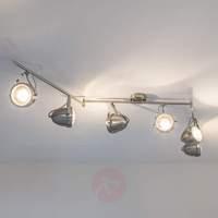 Powerful Jella ceiling light, six-bulb