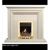 Portman Navarro Limestone Fireplace