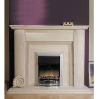 Portman Grand Tamariz Limestone Fireplace