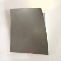 polished aluminium wall lamp LED Gap