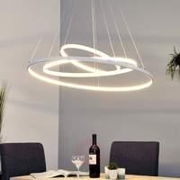 Powerful LED pendant lamp Eline with 3 rings