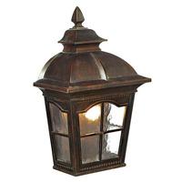 Pompeii Rustic Brown Single Outdoor Wall Light