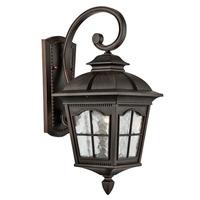 pompeii downlight rustic brown outdoor wall lantern