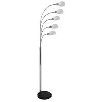Possini Floor Lamp C Shaped In White With Black Marble Base