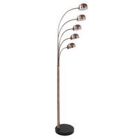 Possini Floor Lamp C Shaped In Brown With Black Marble Base