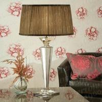 Porter Rhodes Table Lamp with Chocolate Shade