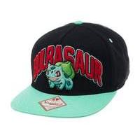 pokemon unisex bulbasaur snapback baseball cap one size blackturquoise ...