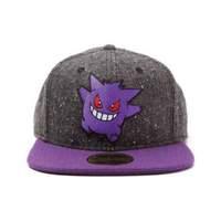 pokemon gengar character snapback baseball cap one size dark greypurpl ...