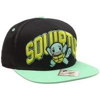 pokemon unisex squirtle snapback baseball cap one size blackturquoise  ...