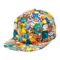 Pokemon Unisex Pikachu & Friend All-over Pattern Snapback Baseball Cap One Size Multi-colour (ba1ewypok)