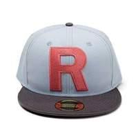 pokemon team rocket big r logo snapback baseball cap one size light bl ...
