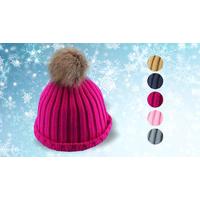 Pom Pom Beanie Hat: 5 Colours