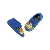 Pokemon boys hoop and loop strap Pikachu charmander squirtle character slipper shoes - Blue
